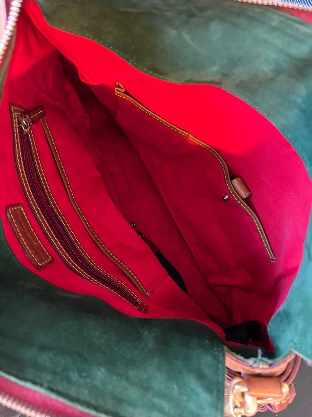Dooney & Bourke Leather Florentine Large Satchel with Tassel Accents